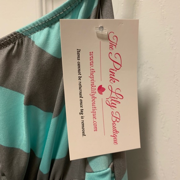 Pink Lily Strapless Maxi - Picture 3 of 4